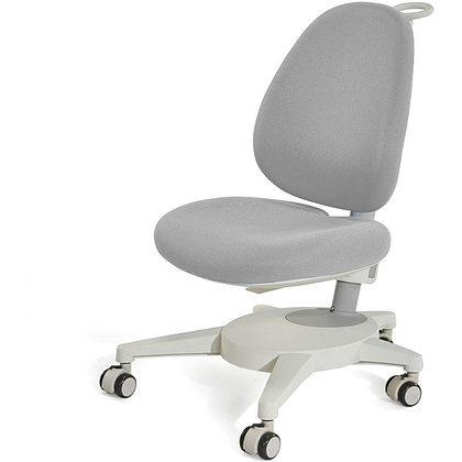 Кресло детское Ergosmart Gulliver, ткань, пластик, корпус белый, с чехлом салатовым, серый