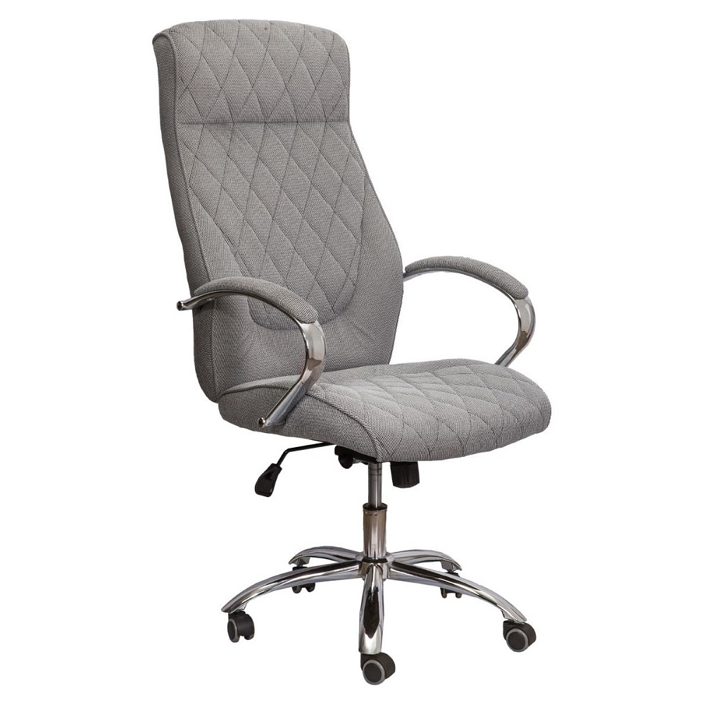 Кресло для руководителя AksHome "Star", ткань, металл, серый