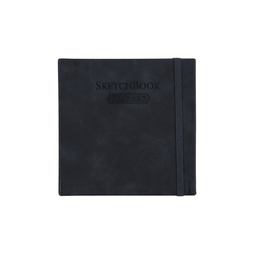 Скетчбук для графики "GrafArt white", 40 листов, 12х12 см, 160 г/м2, черный - 2
