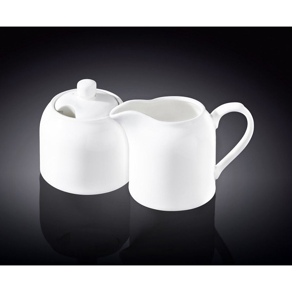 Набор посуды сахарница и сливочник "WL-995023/2С", белый - 2