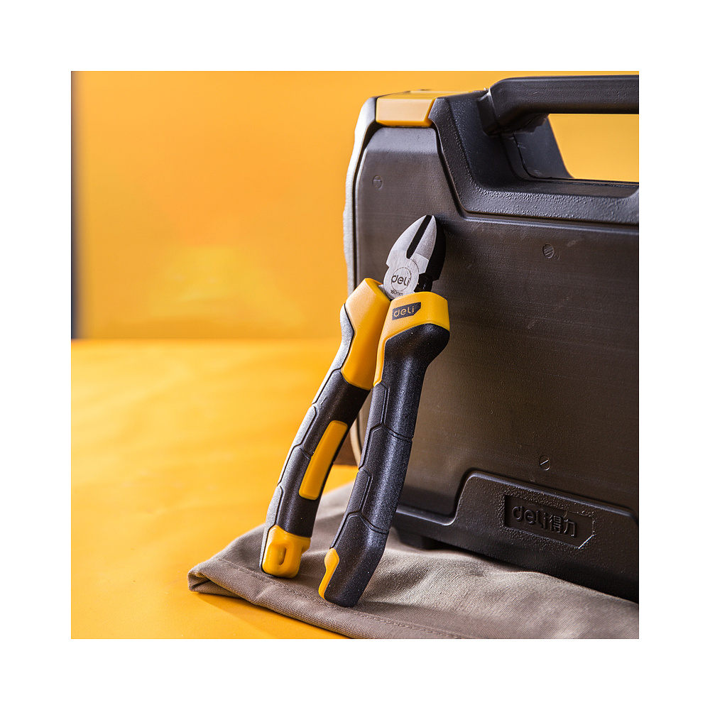 Бокорезы Deli "EDL2206Z", 160 мм, желтый, черный - 4