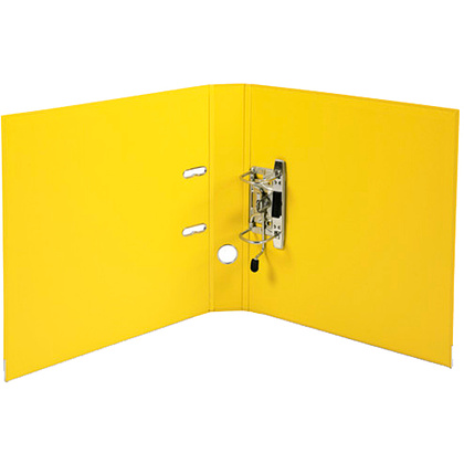 Папка-регистратор "Exacompta", A4, 50 мм, ПВХ, желтый - 3