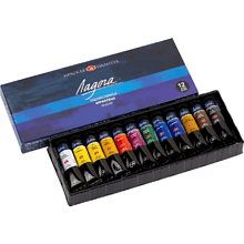 Краски акриловые "Ладога", 12 цветов