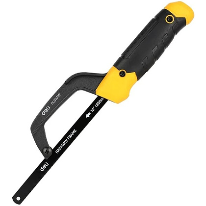 Ножовка-ручка по металлу Deli YS EDL353112, 250 мм, желтый, черный