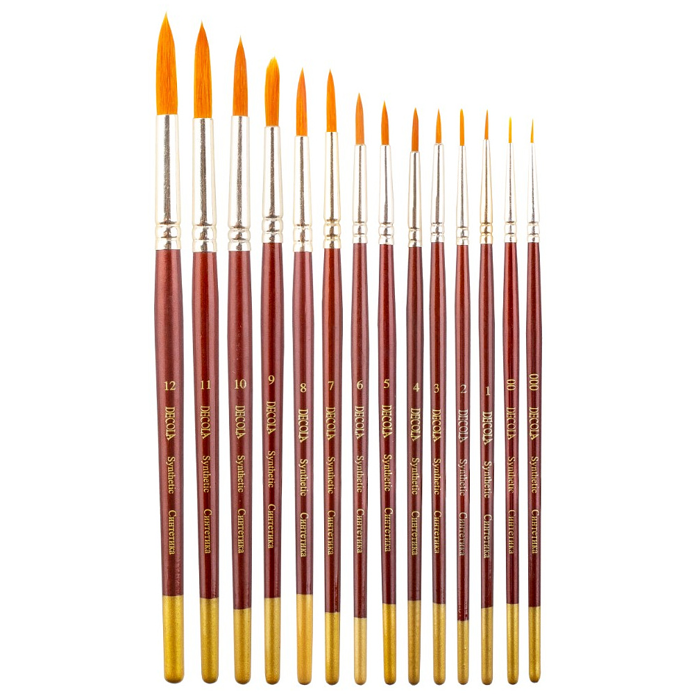 Кисть "Decola", синтетика, круглая, №8 - 3