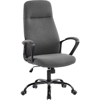 Кресло компьютерное EVERPROF Smart, ткань, серый, металл, корпус черный