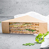 Контейнер бумажный для сэндвичей, 130х130х50 мм, 300шт/упак, крафт - 3