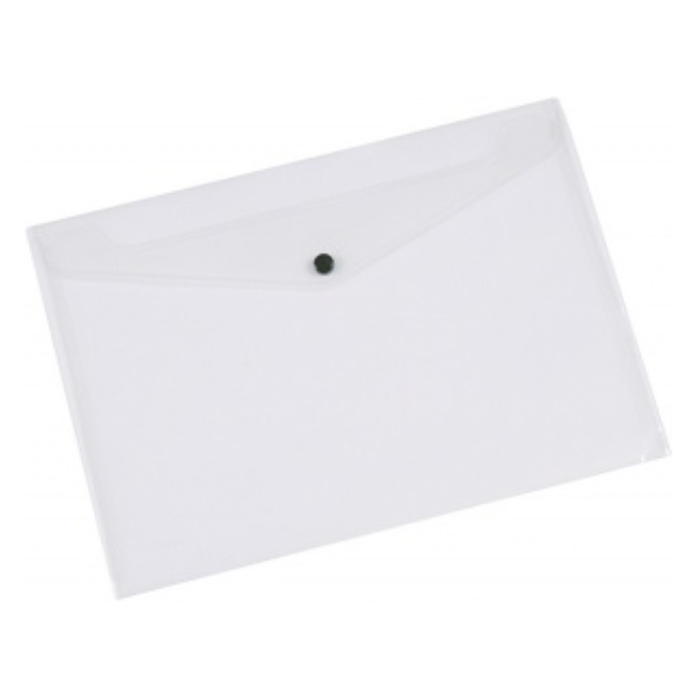 Папка конверт на кнопке "Q-Connect", А3, прозрачный