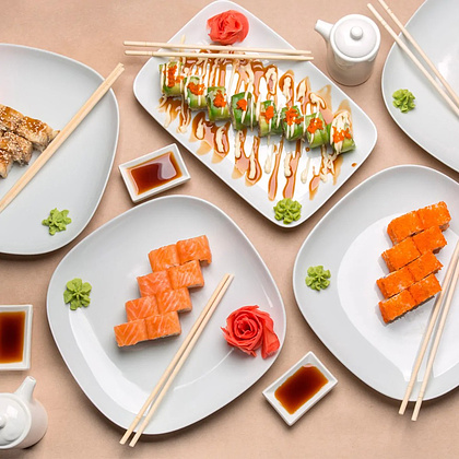 Палочки для еды 20 см, в индивидуальной ПП-упаковке, бамбук, 100 шт/упак - 3