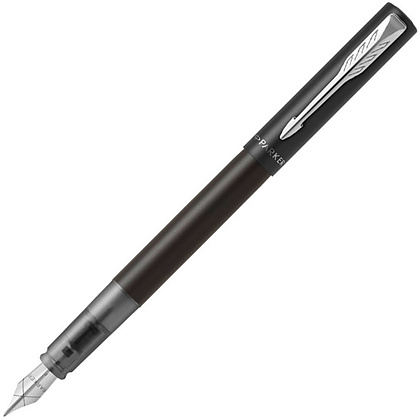 Ручка перьевая Parker "Vector XL F21", F, черный, патрон синий