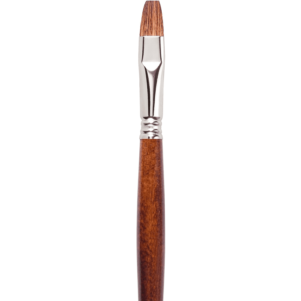 Кисть "Escoda Versatil Brush L/H", синтетика, темно-коричневый, плоская, №14 - 2