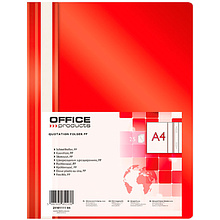 Папка скоросшиватель "Office Products", А4, красный