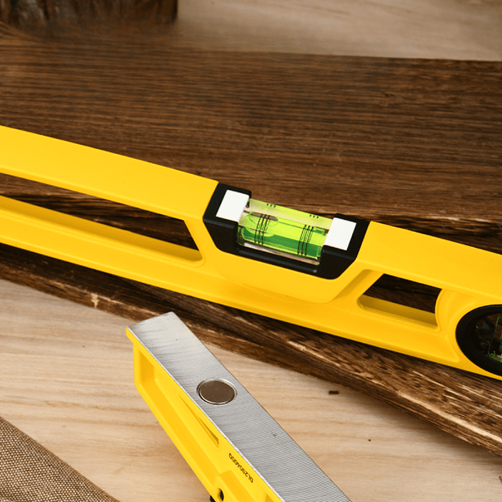 Уровень строительный  Deli YS EDL290400Q, литой, 400 мм, с двойным обзором, пузырьковый - 3