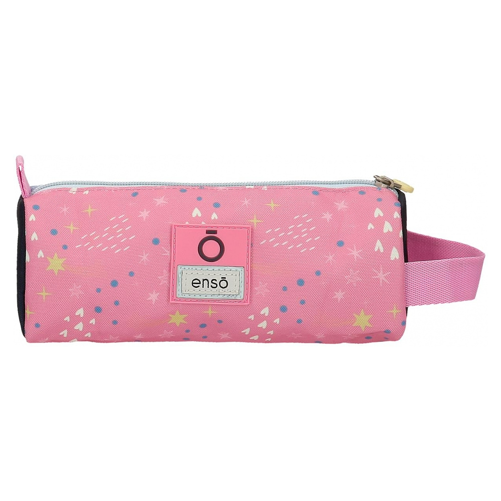 Пенал Enso "Dreams come true", 1 отделение, голубой, розовый - 3