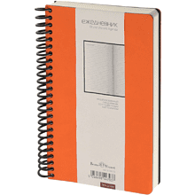 Ежедневник недатированный "Agenda", А5, на спирали, оранжевый