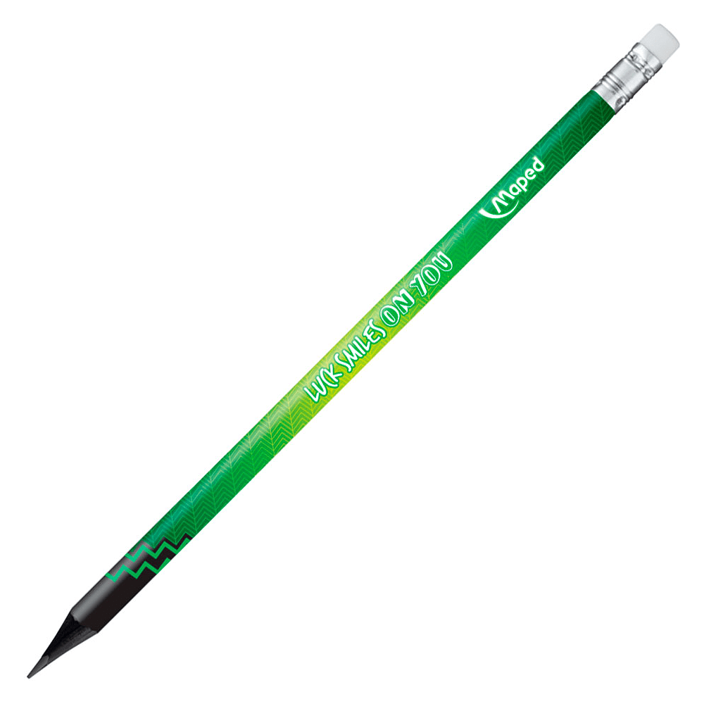 Карандаш простой Maped "Energy", HB, 2 штуки, с ластиком, ассорти - 3
