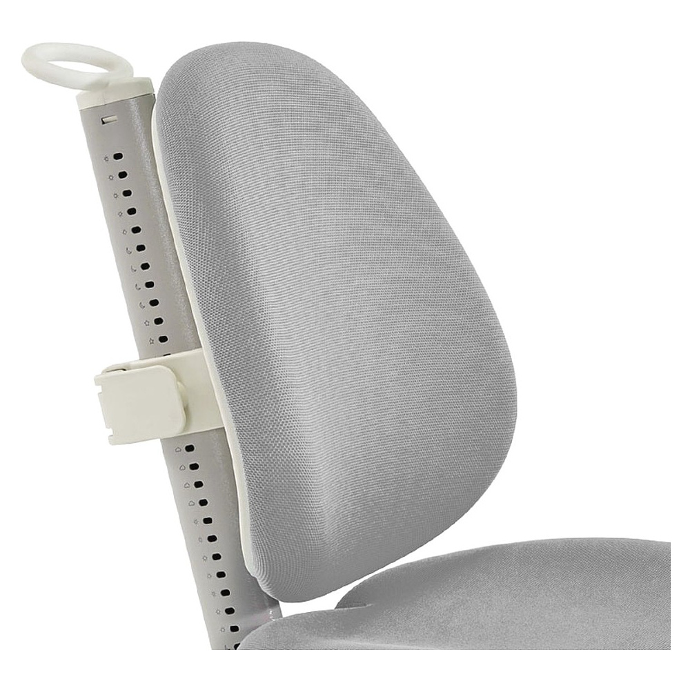 Кресло детское Ergosmart Gulliver, ткань, пластик, корпус белый, с чехлом салатовым, серый - 4