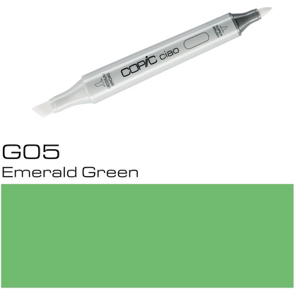 Маркер перманентный "Copic ciao", G-05 изумрудно-зеленый