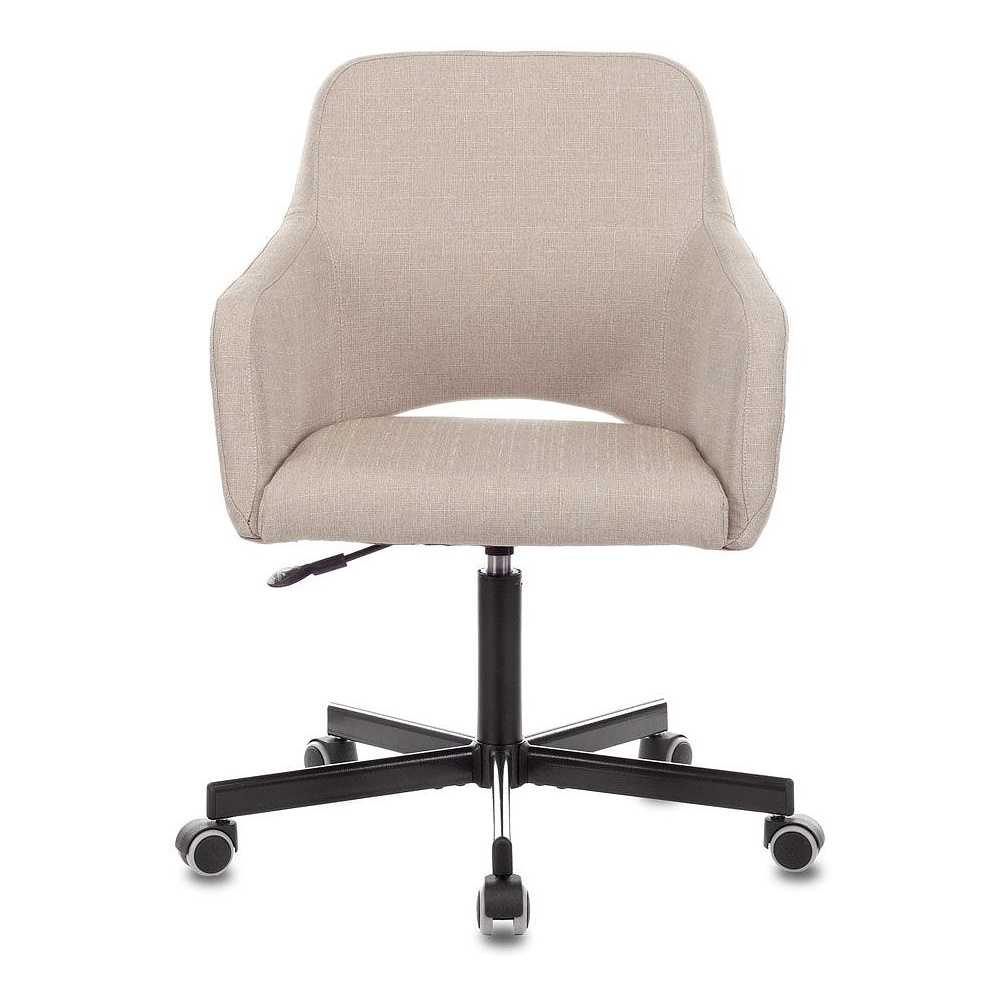 Кресло для персонала Бюрократ "CH-380M", металл, ткань, миндальный капучино - 2