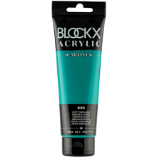 Краски акриловые "Blockx", 620 изумрудный зеленый, 120 мл