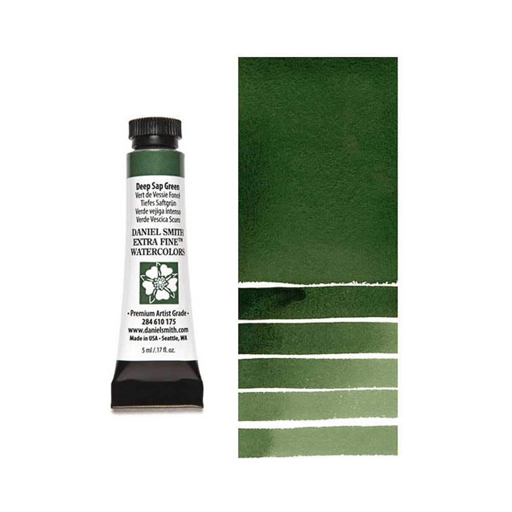 Краски акварельные "Daniel Smith", зеленый травяной темный, 5 мл, туба