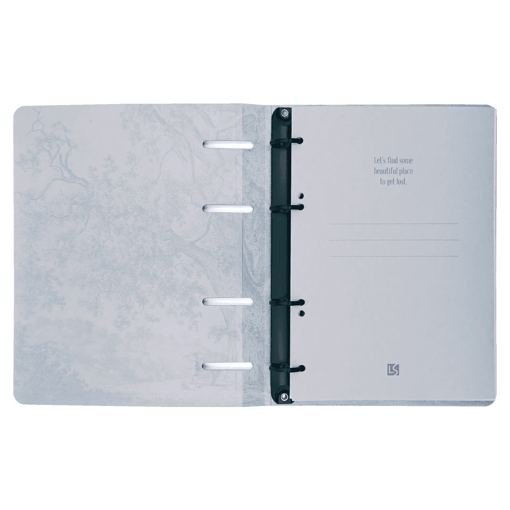 Тетрадь "Floreale. Smoky Sky", А5, 120 листов, клетка, голубой - 3