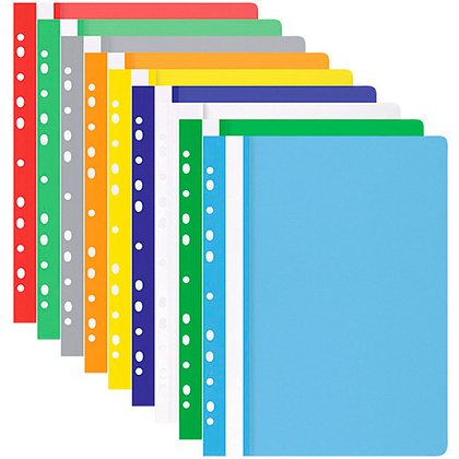 Папка-скоросшиватель с перфорацией "Office Product", А4, синий - 2