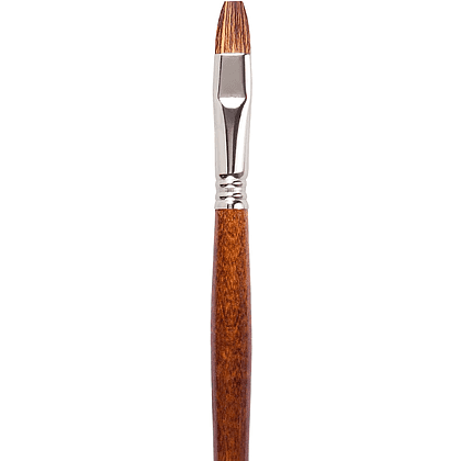 Кисть "Escoda Versatil Brush L/H", синтетика, темно-коричневый, плоская, №12 - 2