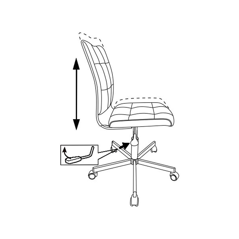 Кресло для персонала Бюрократ "СH-330M/VELV81", ткань, металл, светло-салатовый - 5
