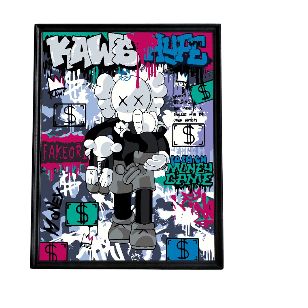 Картина по номерам "Kaws Hype"