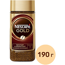 Кофе "Nescafe" Gold, растворимый, 190 г