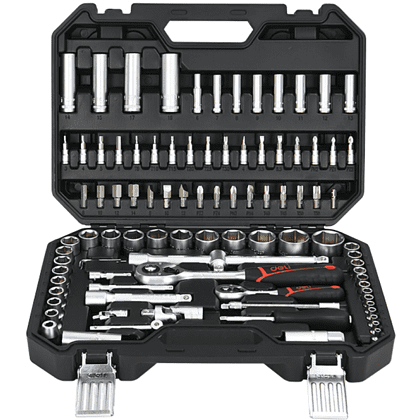 Набор инструмента 1/4", 1/2" Deli RS EDQ44094, 94 предмета