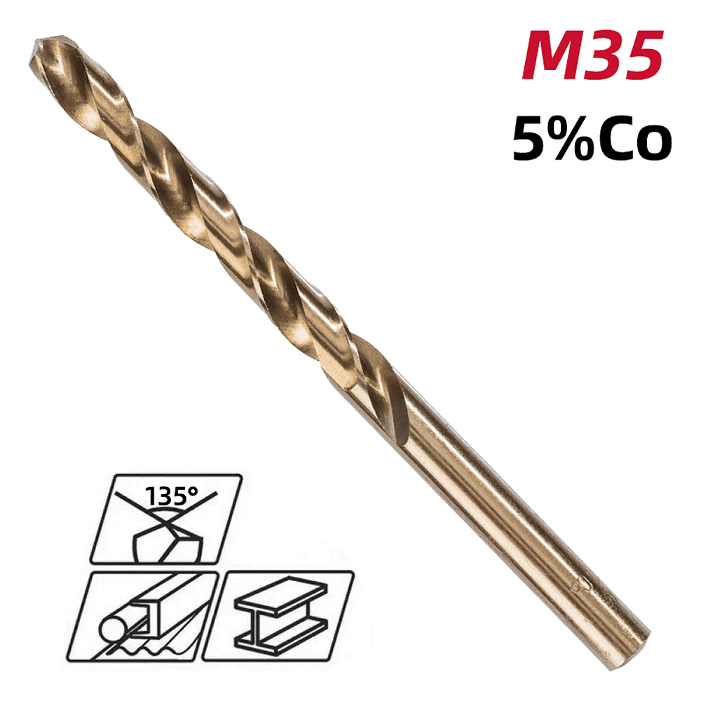 Сверло по металлу Deli RS EDH-MHZ075-E2, 7.5 мм, DIN 338, HSCo 5% - 2