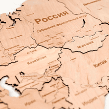 Декор на стену "Карта мира" многоуровневый на стену, ХL 3147, натуральный, 100х181 см