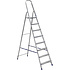 Лестница-стремянка Алюмет АМ708, алюминиевая матовая, 8 ступеней
