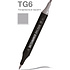 Маркер перманентный двусторонний "Sketchmarker Brush", TG6 тонированный серый 6