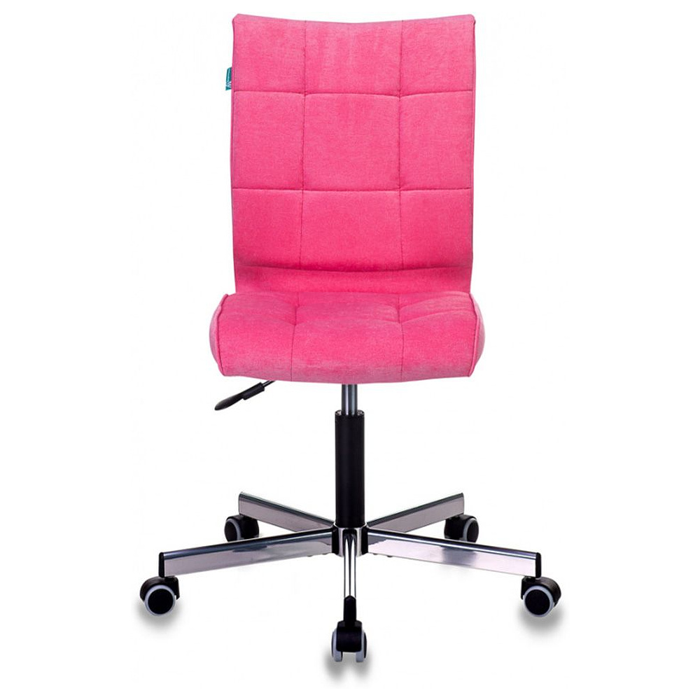 Кресло для персонала "Бюрократ СH-330M/VELV", ткань, металл, розовый - 2