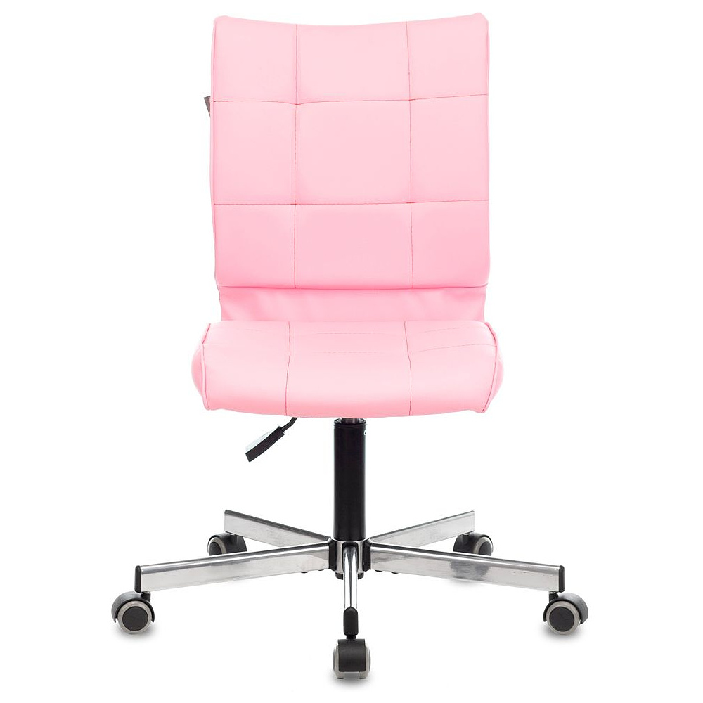 Кресло для персонала Бюрократ "CH-330M", эко.кожа, металл, светло-розовый Diamond 357  - 2