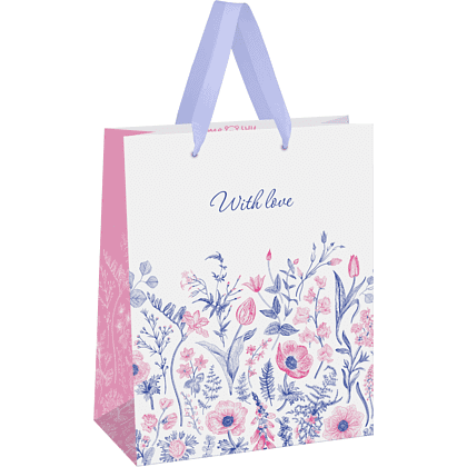 Пакет бумажный подарочный "Meadow", 26х32х12 см, ламинированный