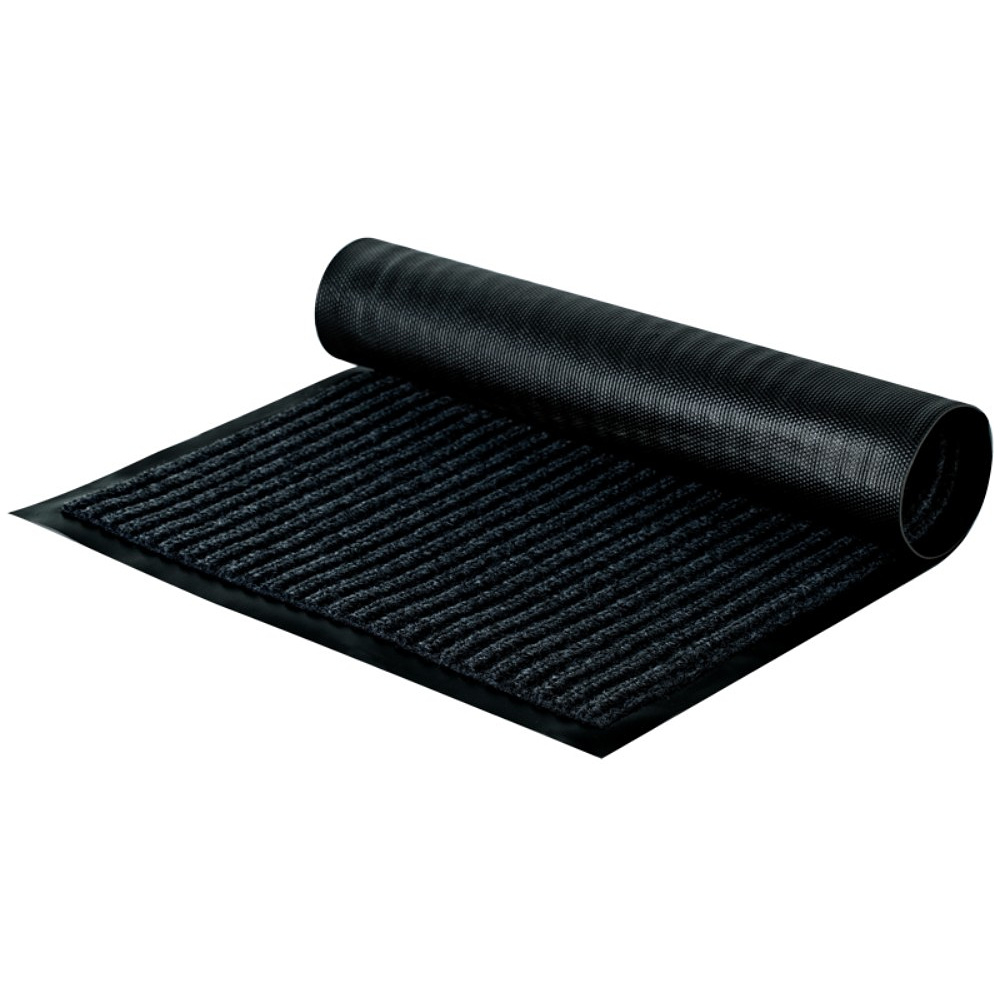 Коврик придверный "OfficeClean", 40х60 см, ребристый, черный