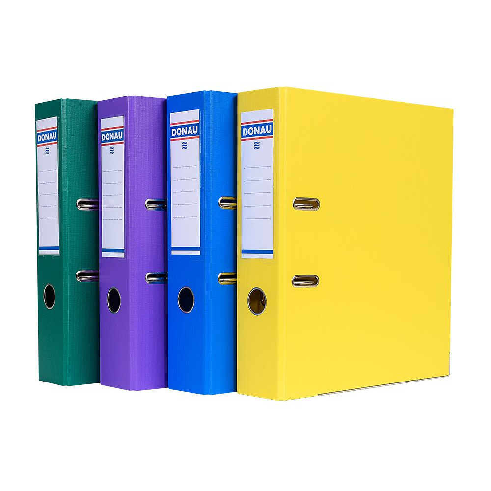 Папка-регистратор "Donau", A4, 75 мм, ПВХ, фиолетовый - 3