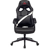 Кресло игровое "Zombie DRIVER", экокожа, пластик, черный, белый - 2