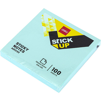 Бумага для заметок на клейкой основе "Deli", 76x76 мм, 100 листов, ассорти - 3