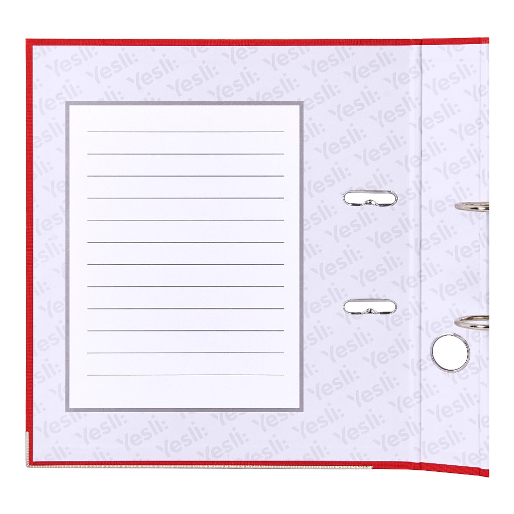 Папка-регистратор "Yesli:", А4, 50 мм, ПВХ Эко, красный - 8