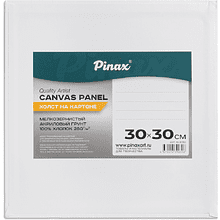 Холст на картоне "Pinax", 30х30 см, 100% хлопок, 280 г/м2, мелкое зерно