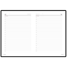 Ежедневник недатированный "Sidney Nebraska", A4, 272 страницы, бордовый