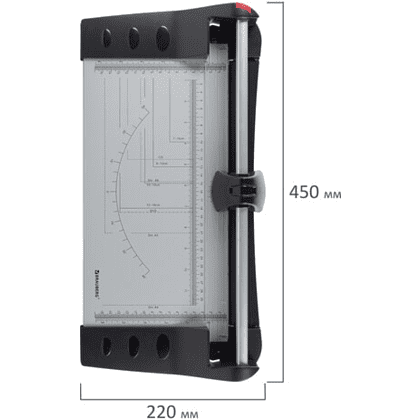 Резак для бумаги роликовый BRAUBERG EXTRA,  A4, длина реза 320 мм - 4