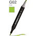 Маркер перманентный двусторонний "Sketchmarker Brush", G62 трава