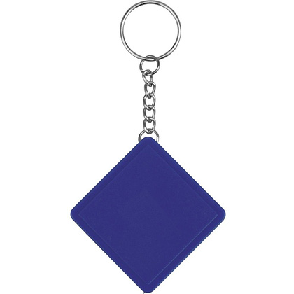 Брелок-рулетка "Дюйм", синий, серебристый - 3