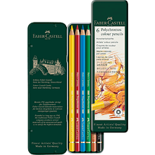 Цветные карандаши "Polychromos", 6 цветов